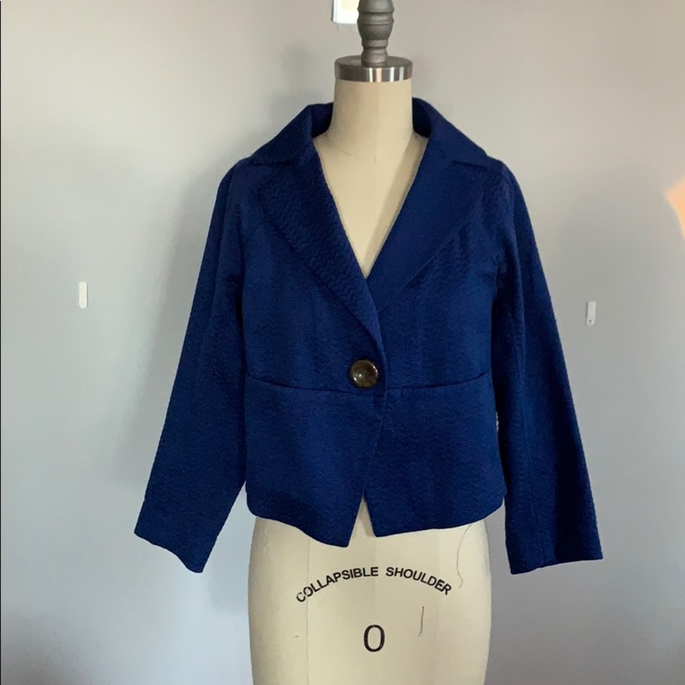 Anthropologie textured blazer